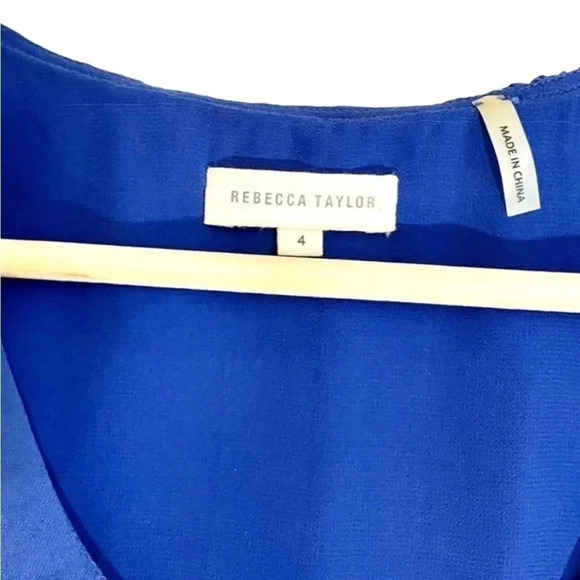 Rebecca Taylor Sleeveless Split Back Blouse - Picture 2 of 4